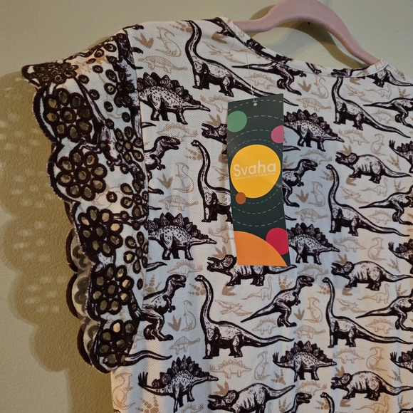 100 % Cotton Burgubdy and White Flutter Sleeve Sheath Mini Dress Size Small. - Picture 9 of 11